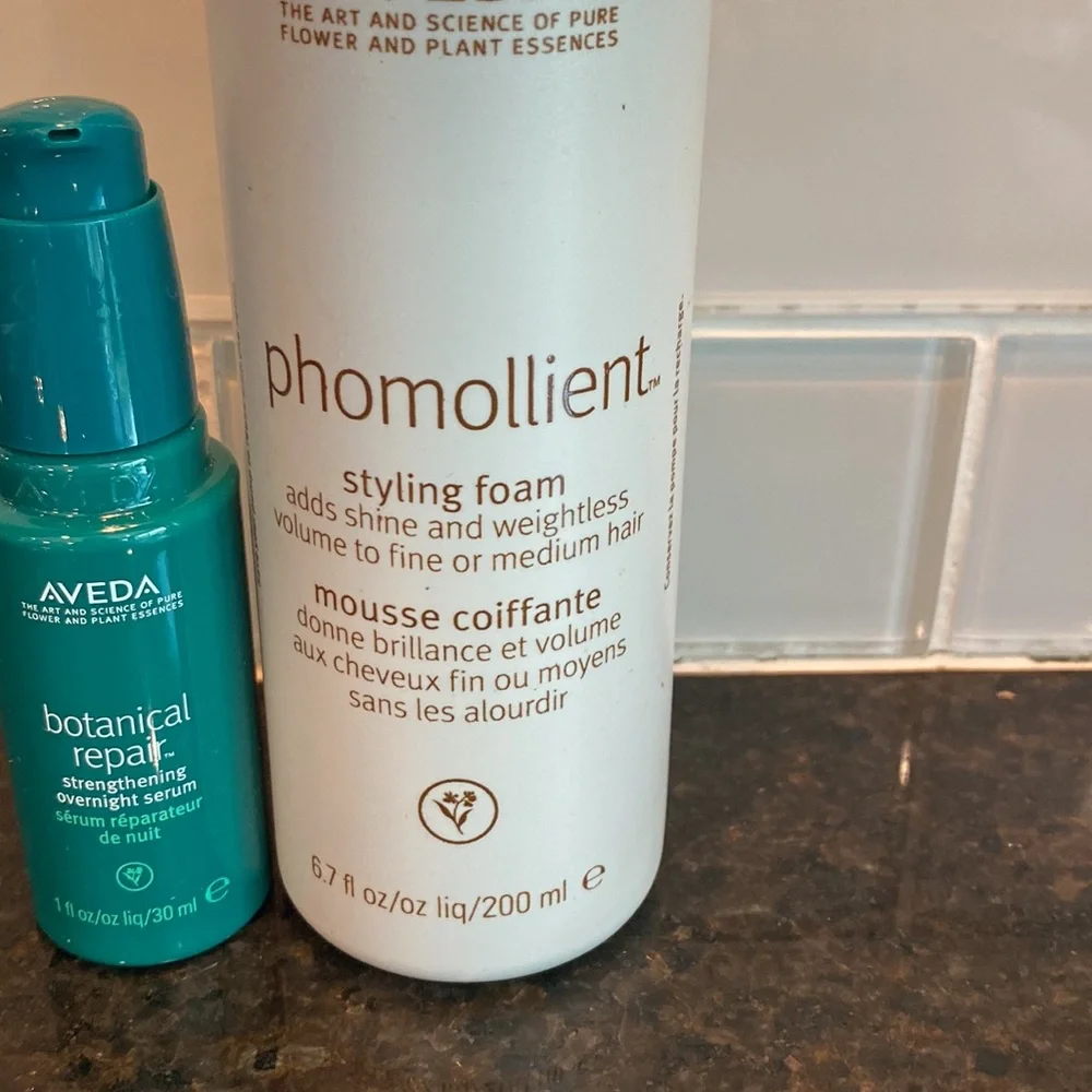 AVEDA Phomollient Styling Foam + 2 travel products NEW - Picture 4 of 6